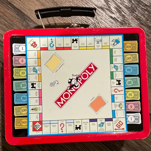 Rare Collectors Monopoly Lunch Box Tin - Picture 1 of 10